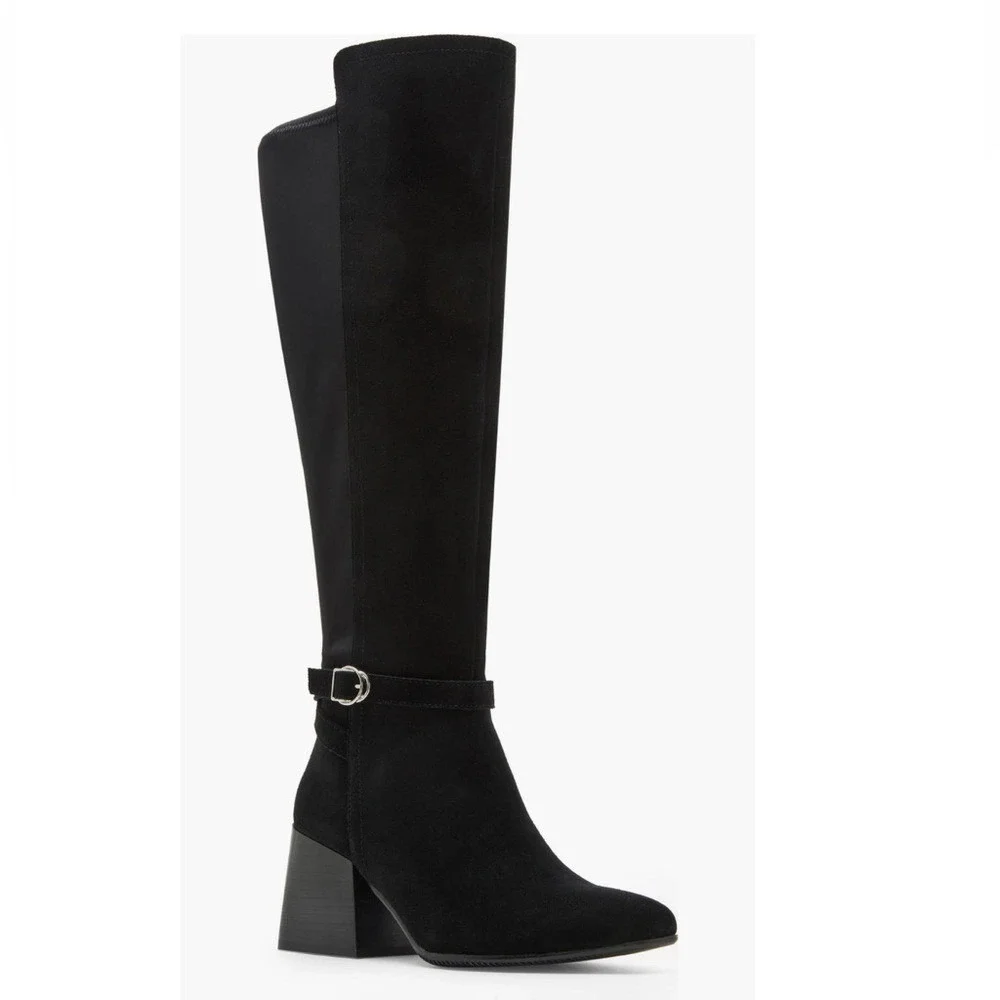 Blondo‎ Twyla Waterproof Knee High Suede Leather Boot, Black, Size 7, NWT